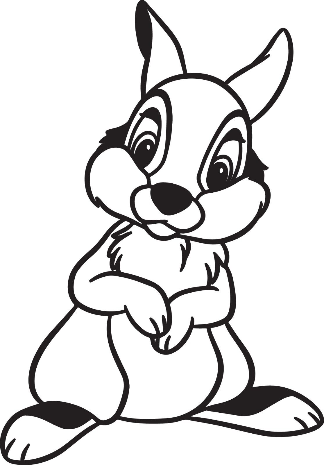 Window wall vehicle display bambi thumper rabbit bunny decal vinyl sticker