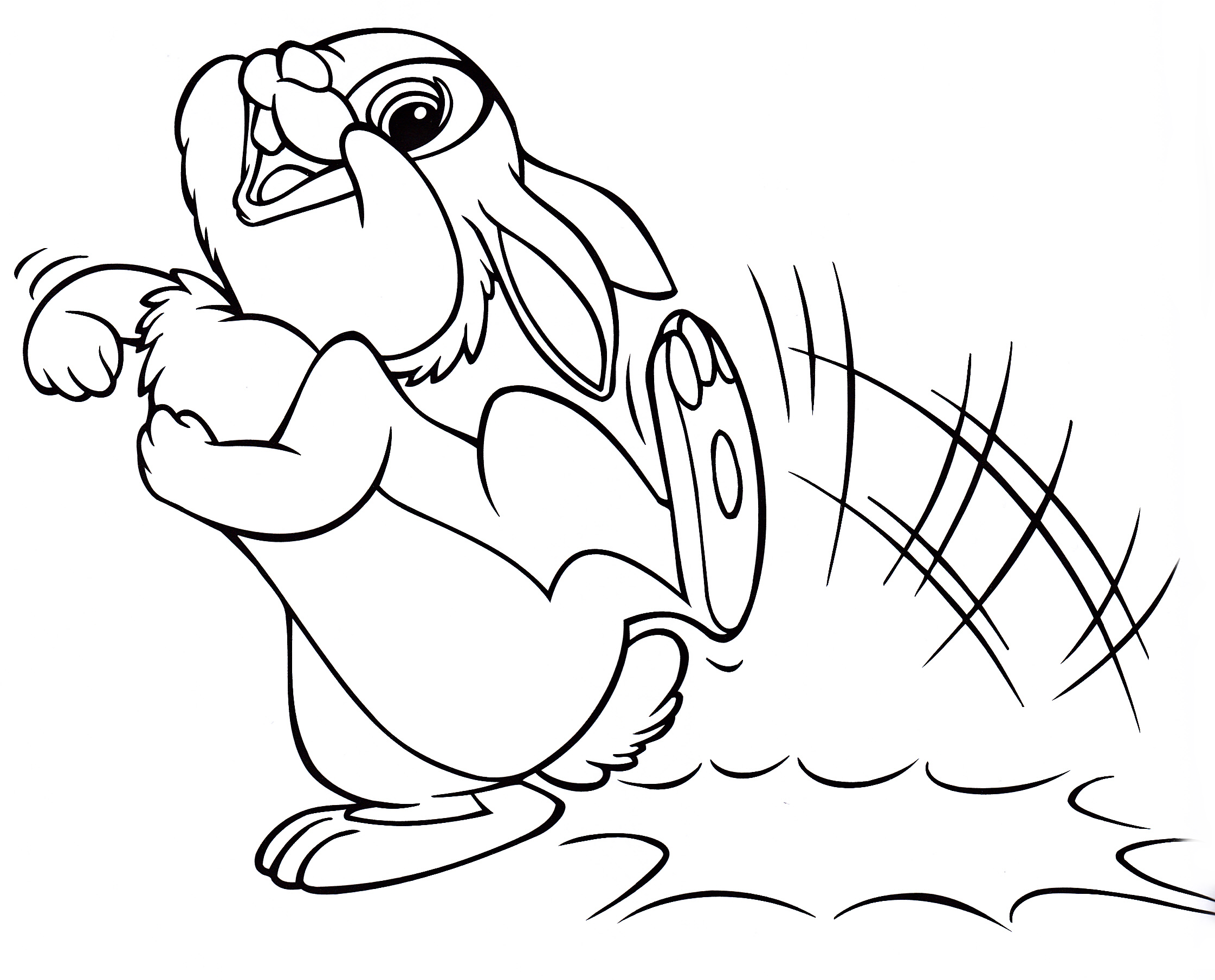 Walt disney coloring pages â thumper