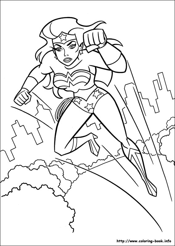 Wonder woman coloring picture
