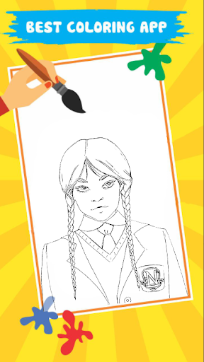 Jenna ortega coloring game