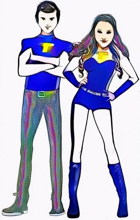 Five cool thundermans coloring pages for children