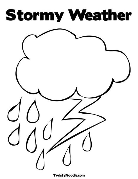 Stormy weather coloring page coloring pages weather theme free kids coloring pages