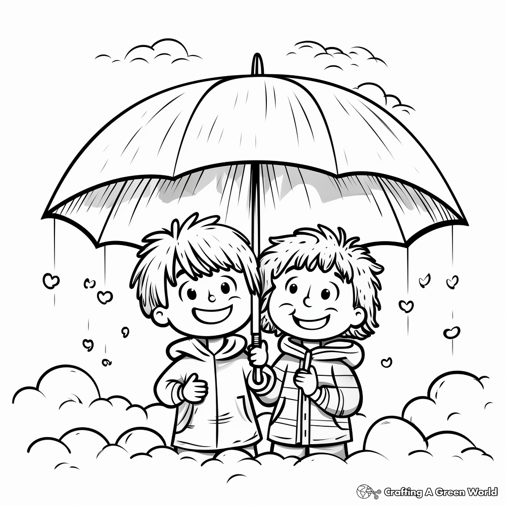Thunderstorm coloring pages