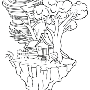 Tornado coloring pages printable for free download