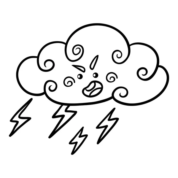 Coloring book cloud and wind stock vector by ksenyasavva