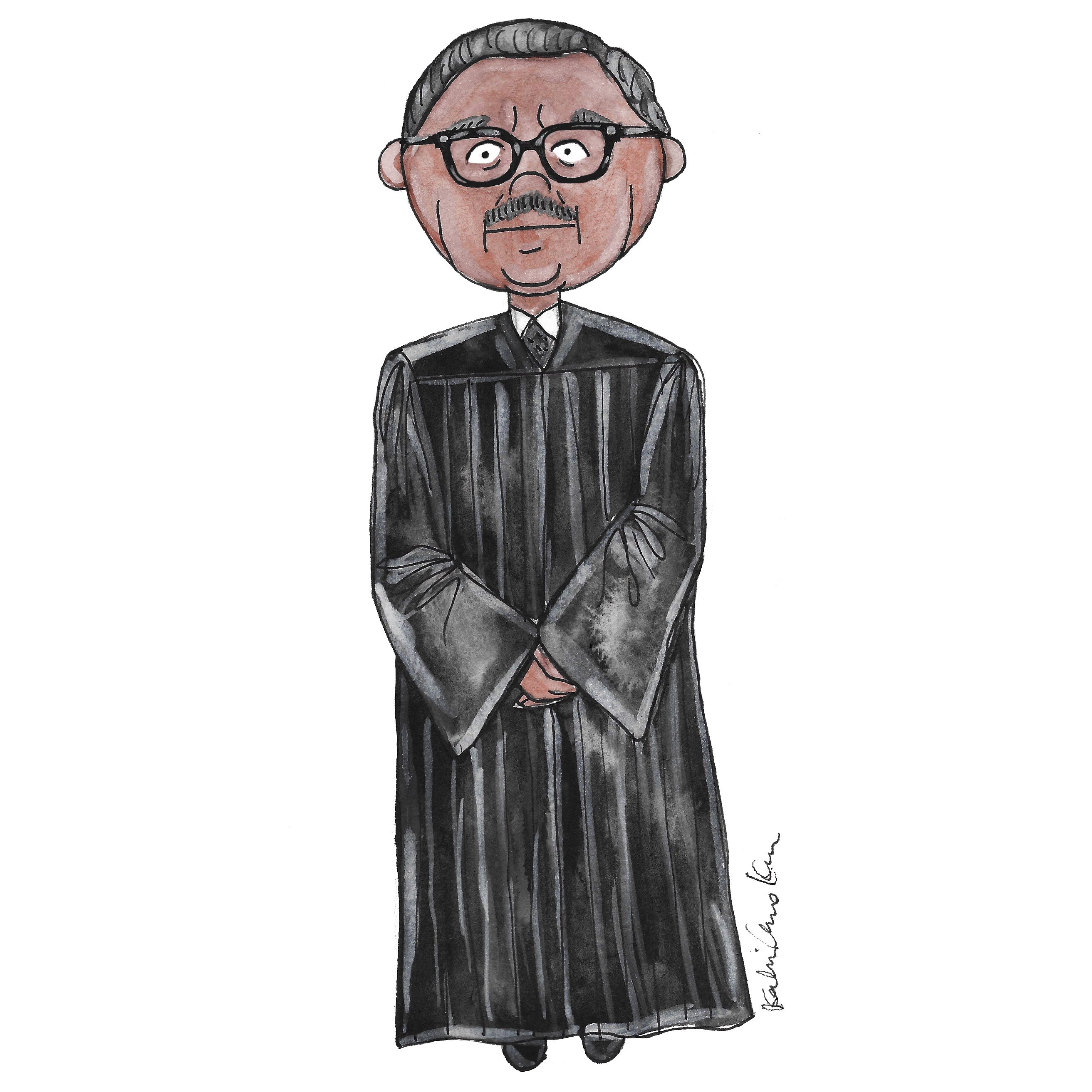 Little thurgood marshall illustration â by anne kerr