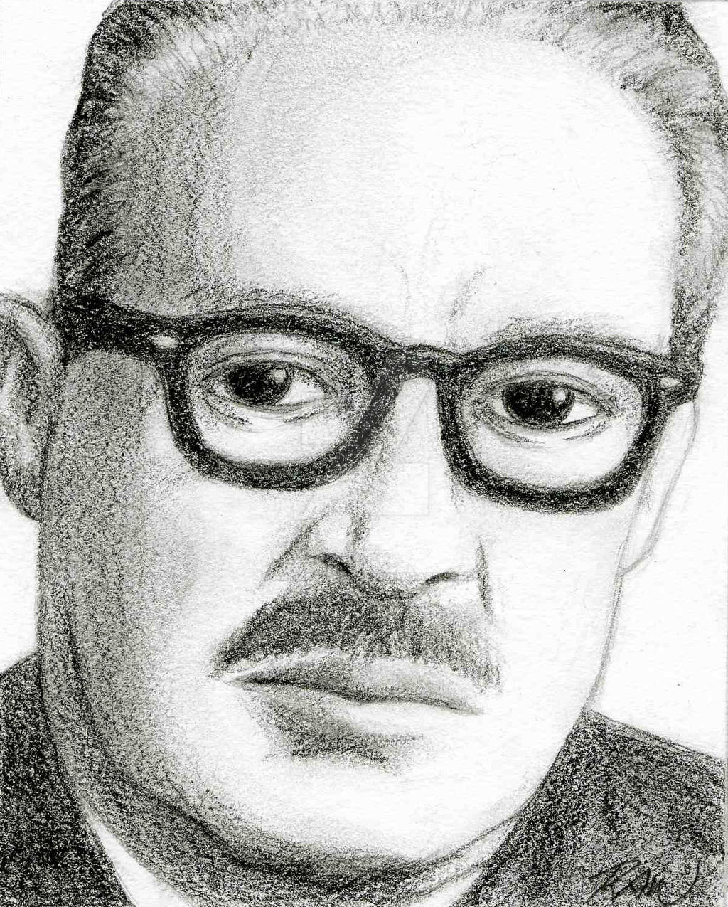 Drawing of thurgood marshall by artmasterrich on