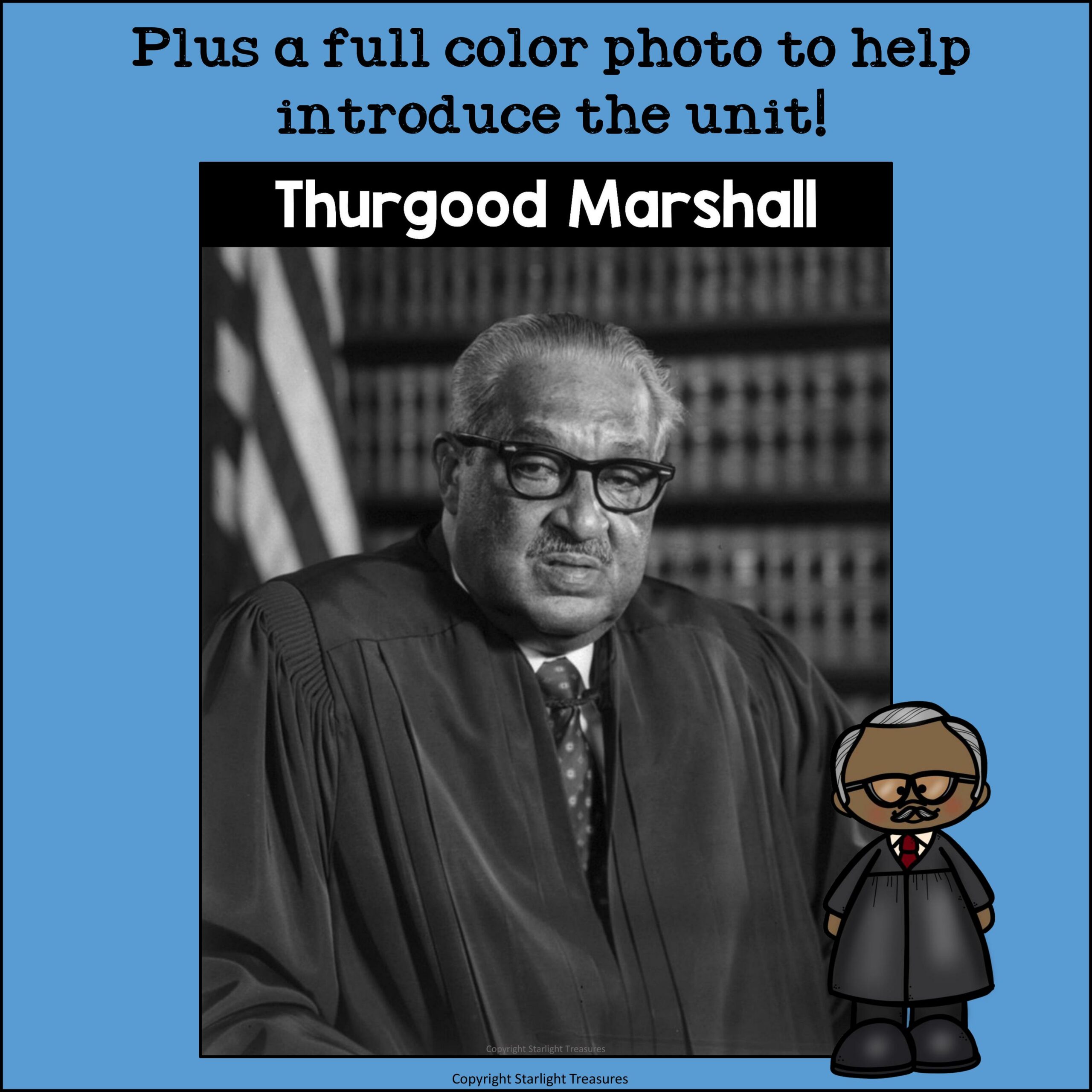 Thurgood marshall mini book for early readers black history month made by teachers