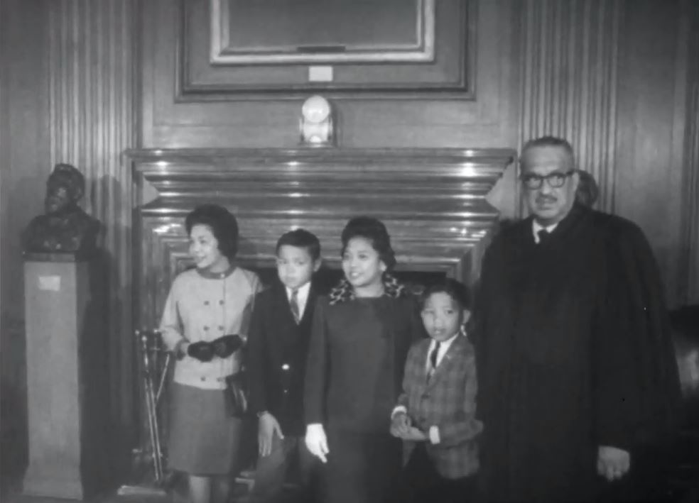 This week in universal news supreme court justice thurgood marshall is sworn in â the unwritten record