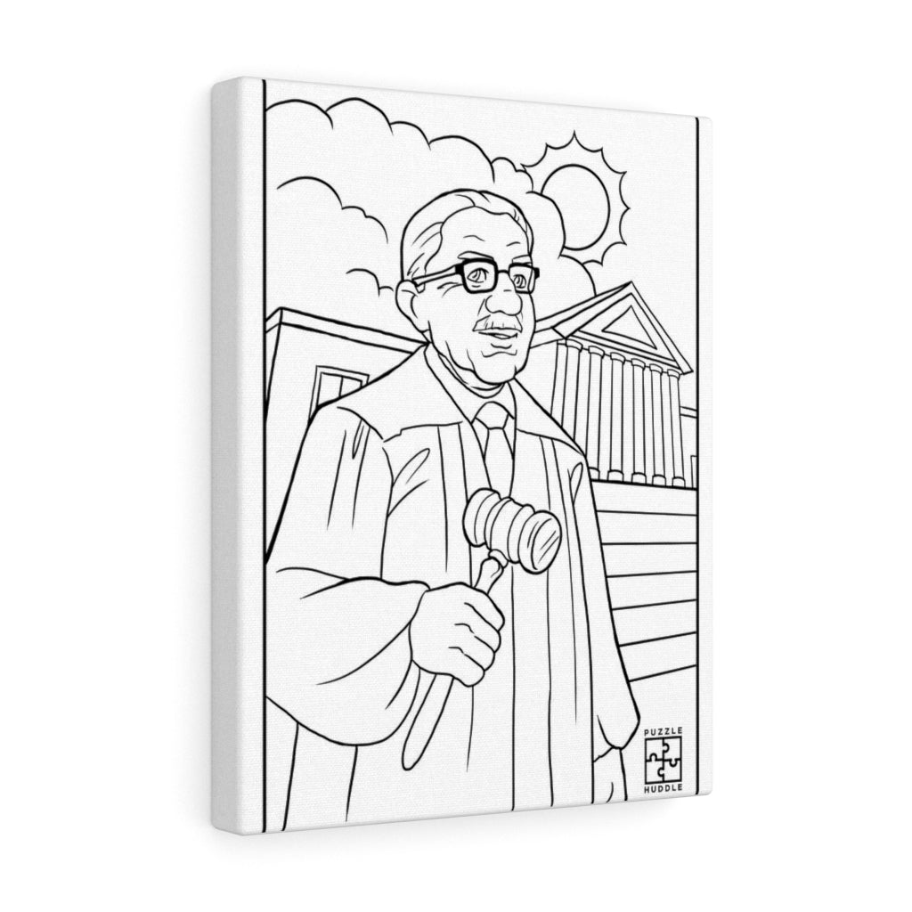 Thurgood marshall painting canvas in x in