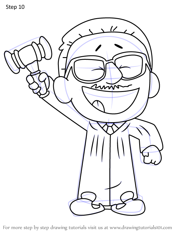 How to draw thurgood marshall from xavier riddle and the secret museum xavier riddle and the secret museum step by step