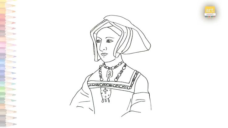 Jane seymour drawing easy how to draw jane seymour step by step face easy drawing tutorials easy drawings drawing tutorial easy outline drawings