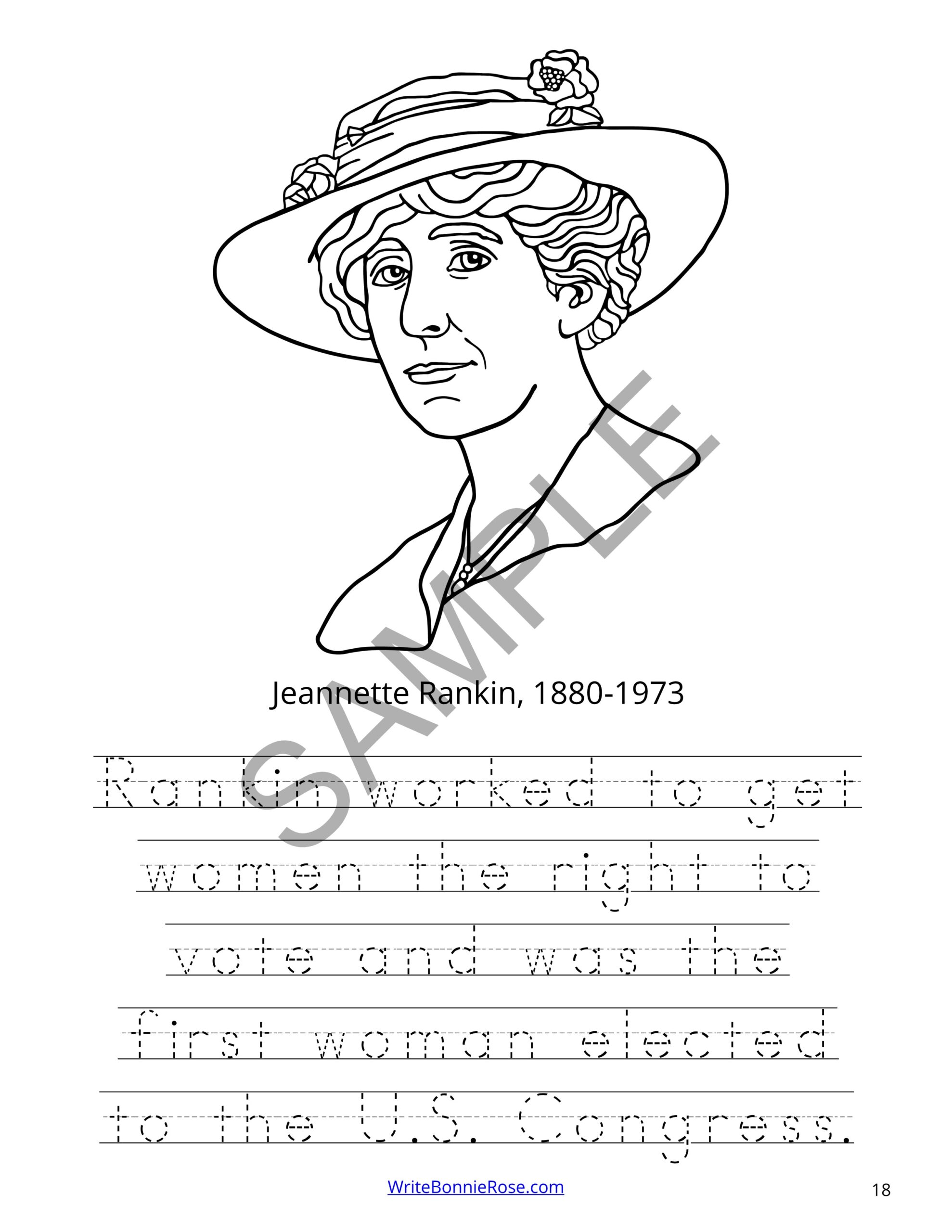 Famous americans of the s coloring book level b made by teachers