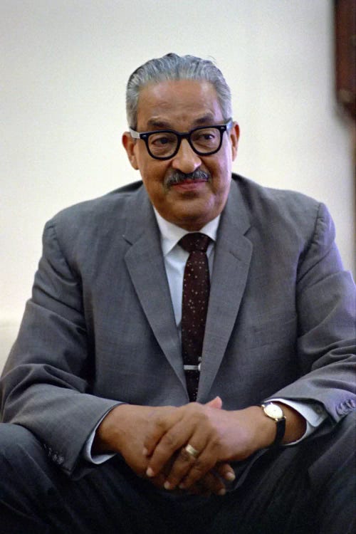 Thurgood marshall portrait art print by unknown artist