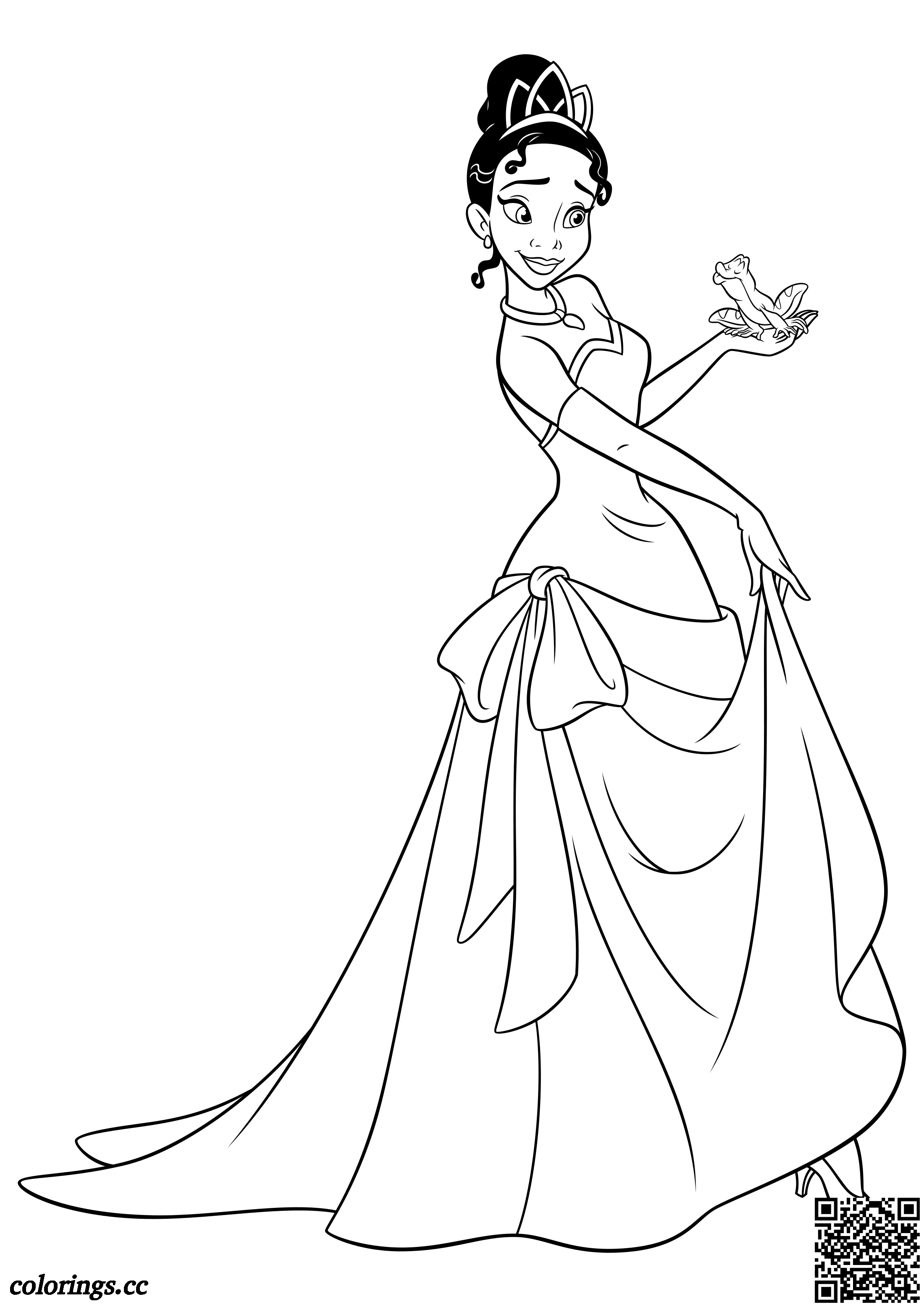 Tiana and navin coloring pages disney princesses coloring pages