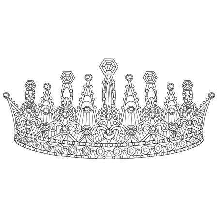 Adult crown coloring pages cliparts stock vector and royalty free adult crown coloring pages illustrations