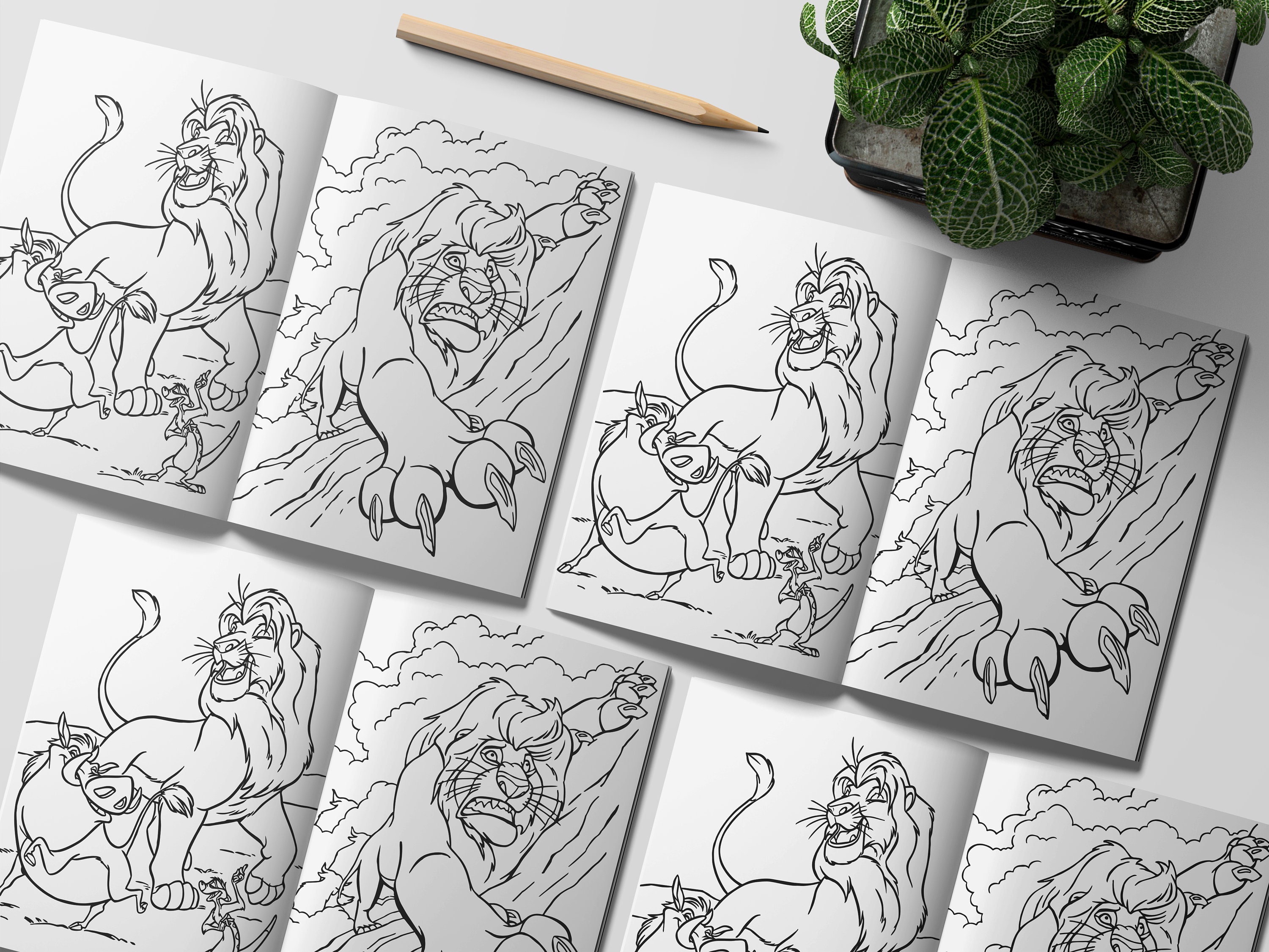 Lion king coloring book pages coloring pages printable