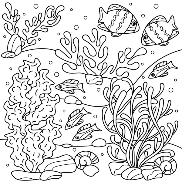 Imãgenes fotos de stock objetos en d y vectores sobre coloring pages ocean