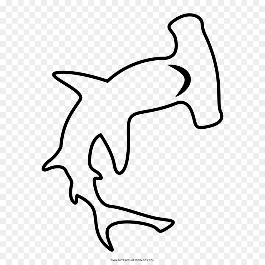 Great white shark background png download