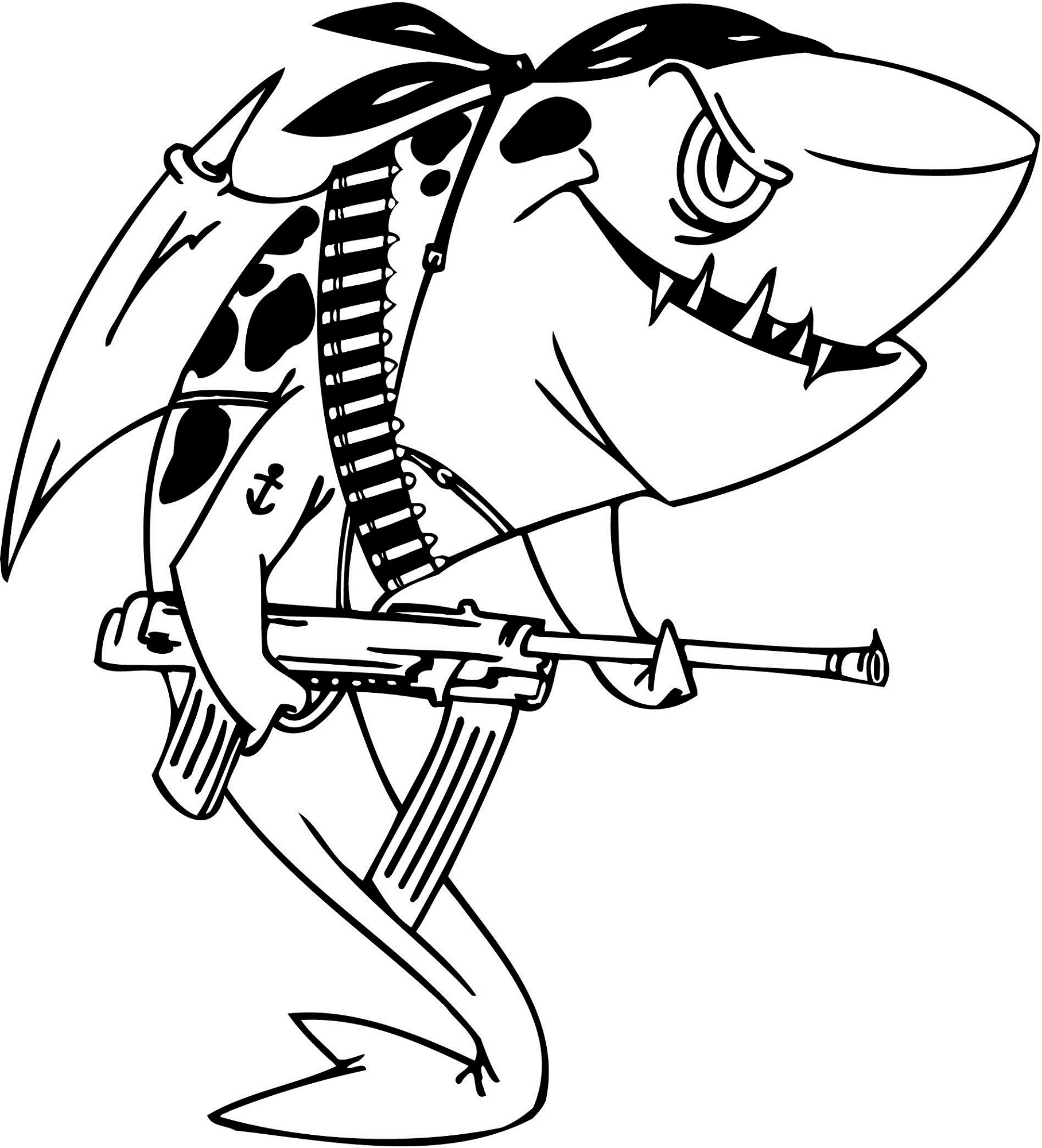 Bate de tiburones para colorear imprimir e dibujar â