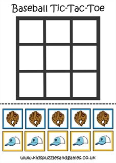 Baseball tic tac toe