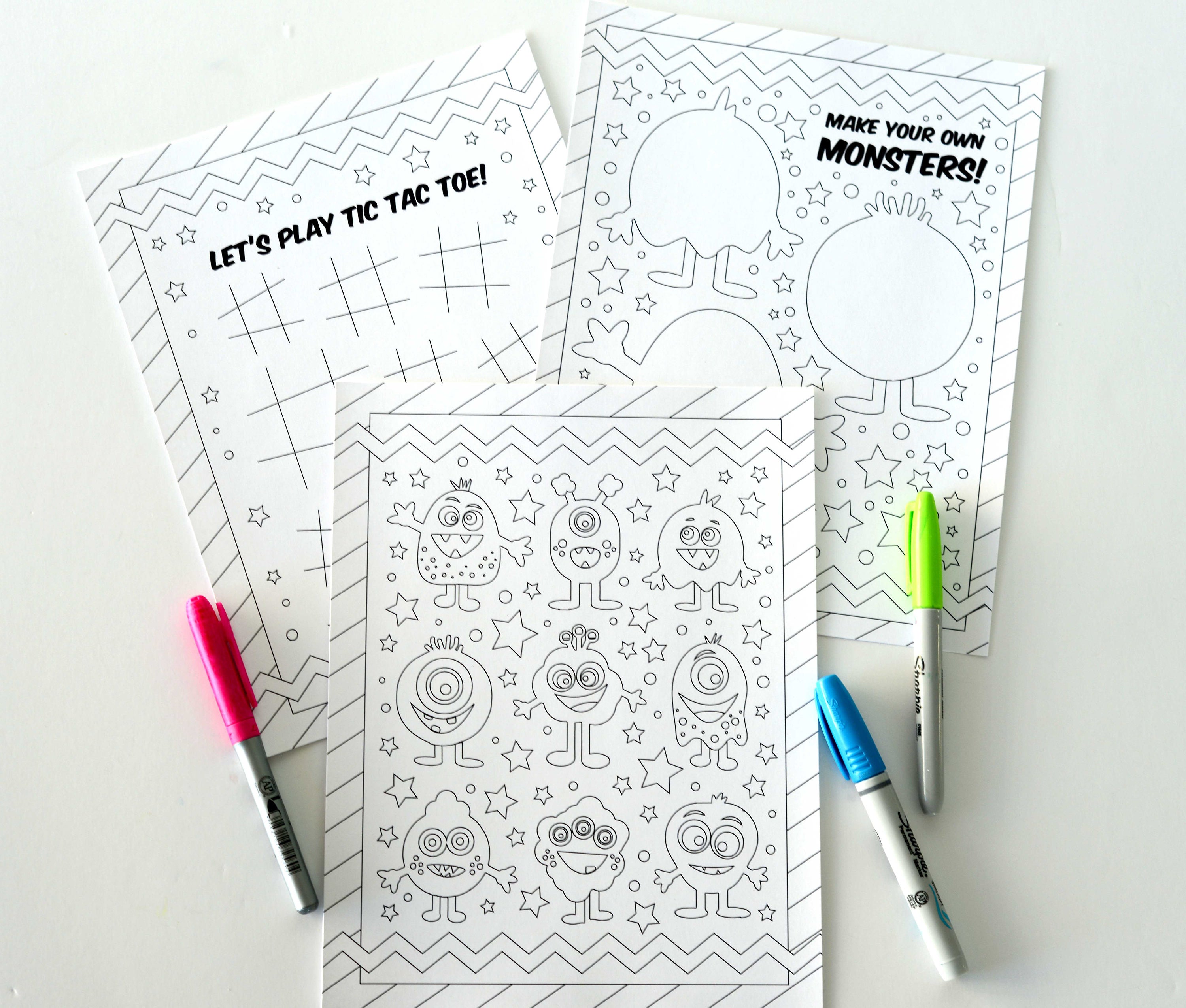 Monster coloring activity pages i spy game dont eat pete game â ministering printables