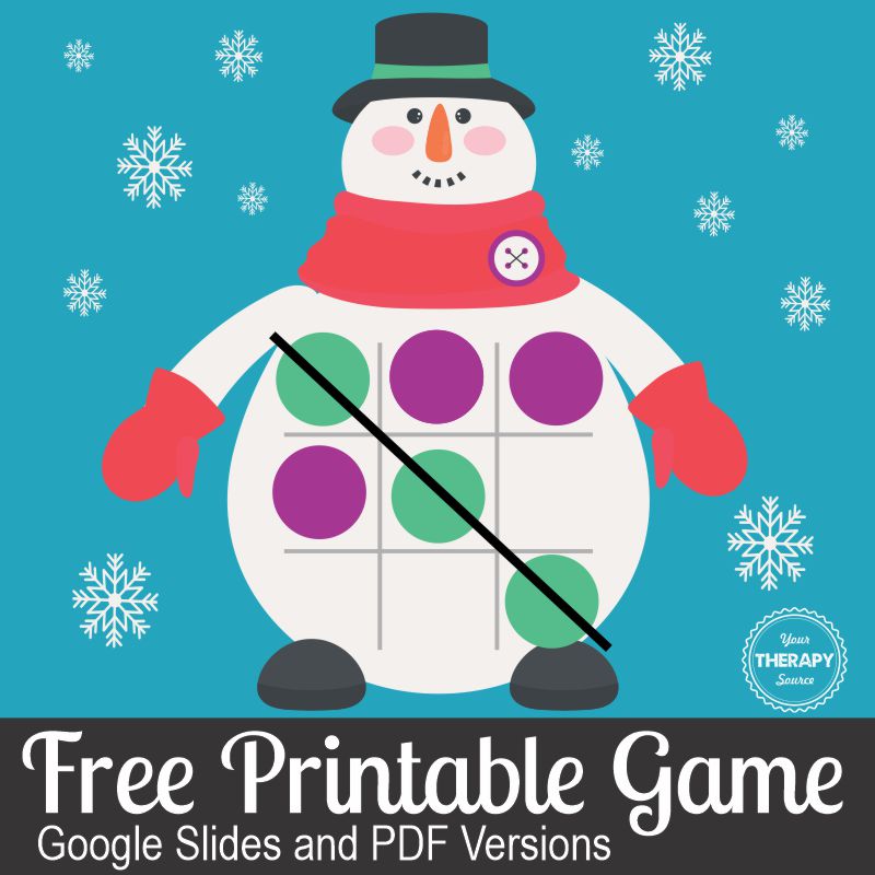 Winter tic tac toe