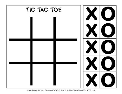Printable tic