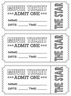Pin by kayla trapp on shepherd on the search ticket template free ticket template movie night printables