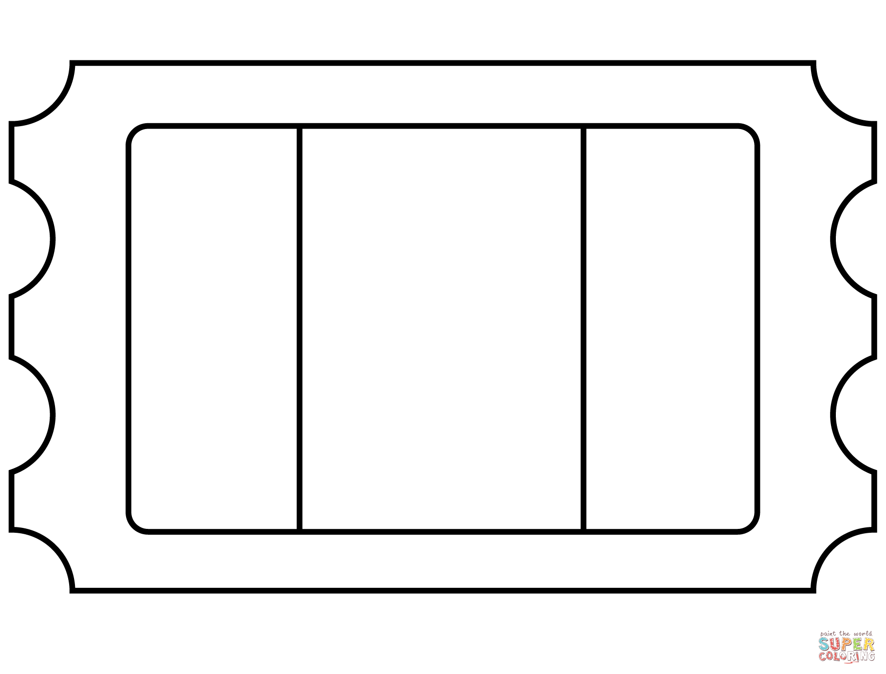 Admission tickets emoji coloring page free printable coloring pages