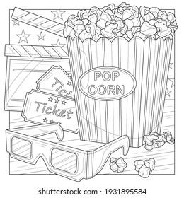 Thousand colouring book food royalty