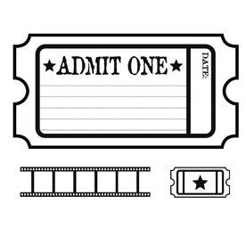 Ticket coloring page