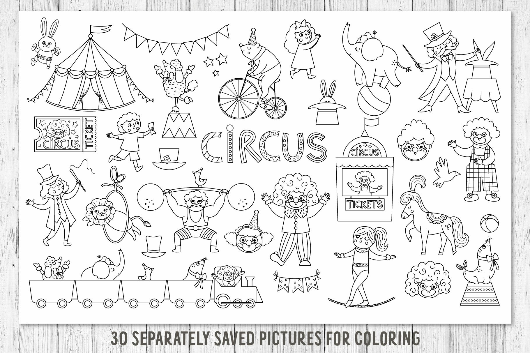 Circus coloring games