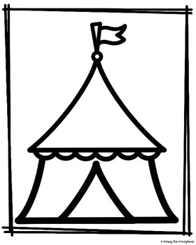 Circus coloring pages center activity