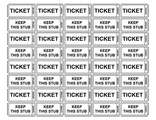 Free printable event ticket templates blank admission ticket pdfs â tims printables