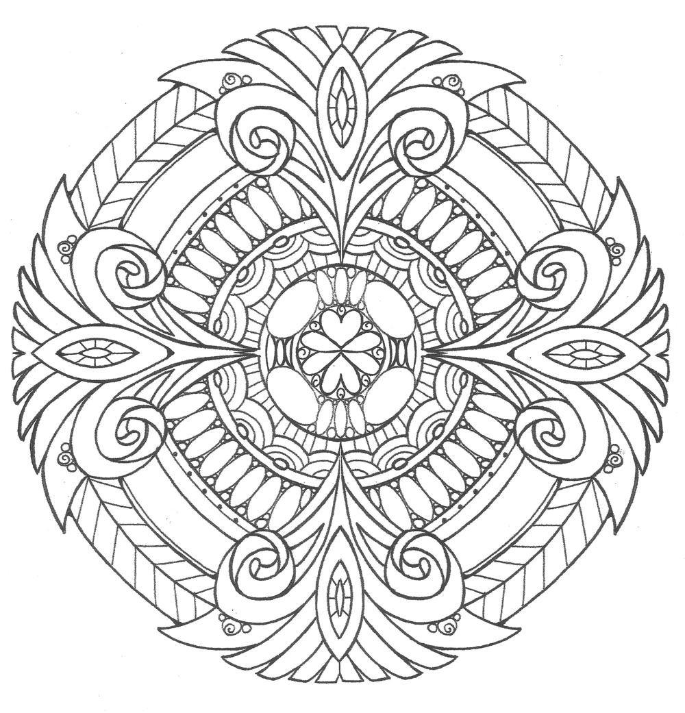 Pure royalty adult coloring page