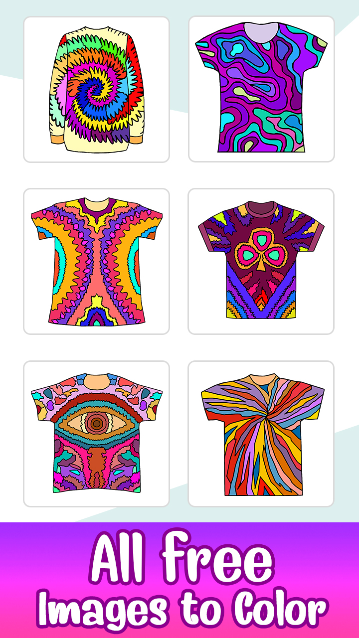 Tie dye shirts by number dresses colorg bookappstore for android