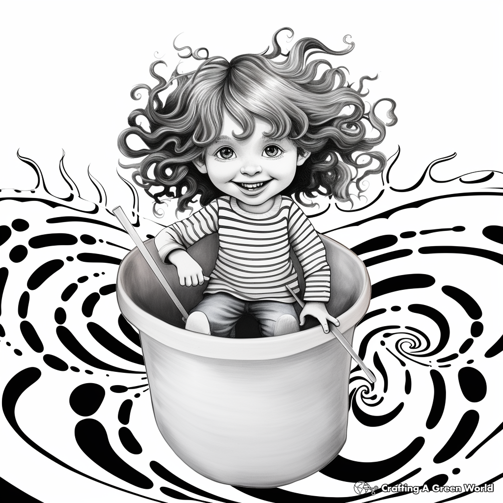Tie dye coloring pages