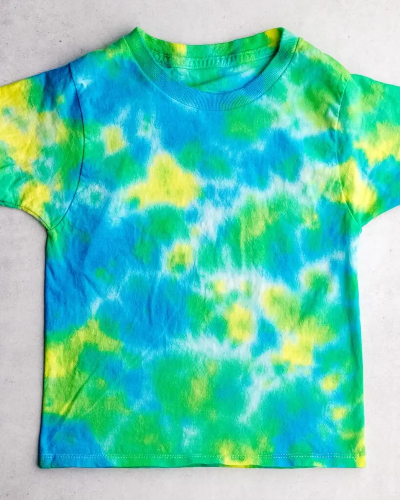 How to crumple tie dye technique