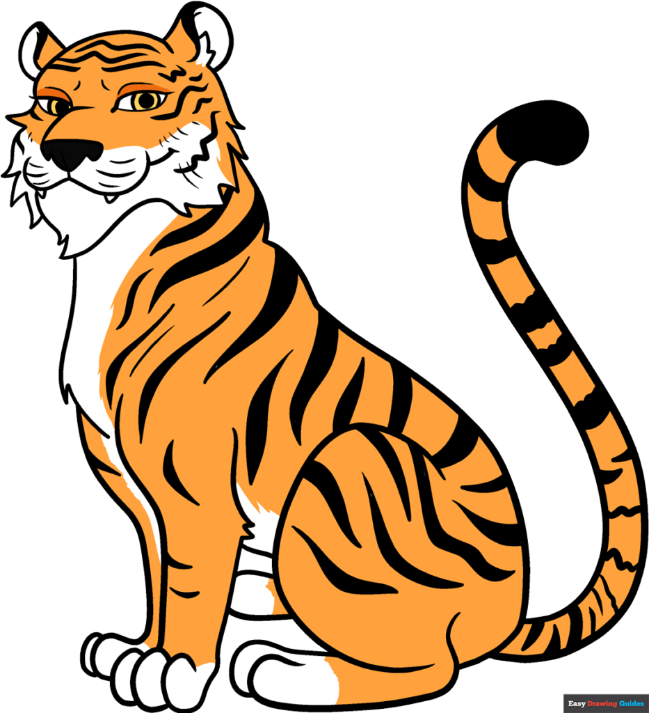 How to draw a tiger
