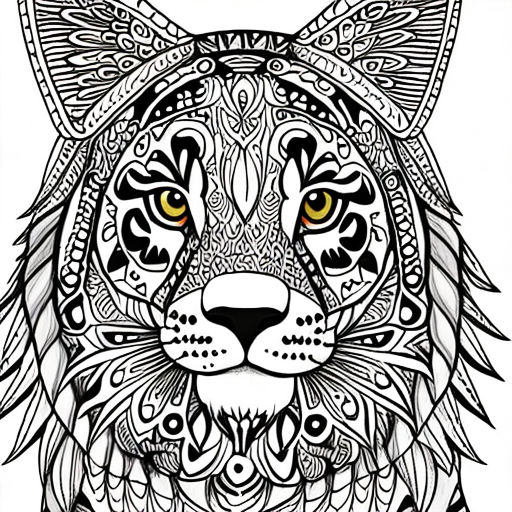 Providing an immersive coloring experience for adults allow yourself to be captivated by the beauty and grace of this roaring tiger mandala coloring page as you indulge in the art of coloring