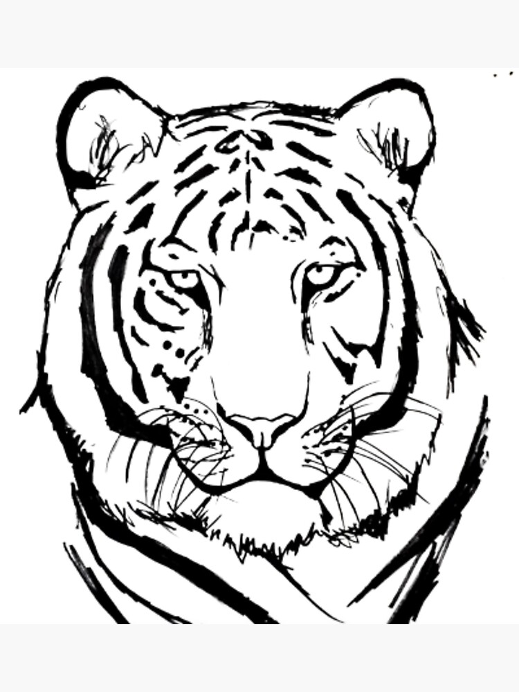 Tiger face poster by nadiaalicee