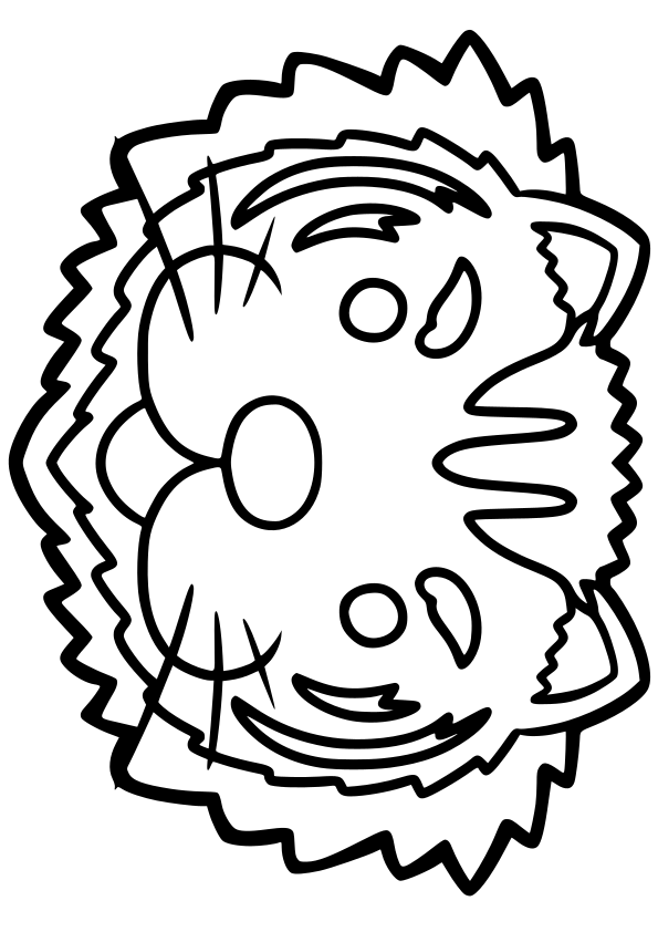 Tiger drawing for coloring page free printable nurieworld