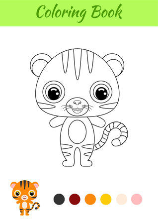 Vector illustration animal coloring page stock photos and images
