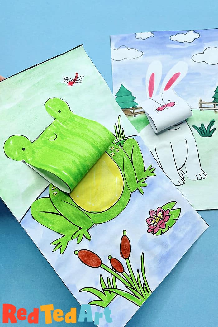 D spring animal coloring pages