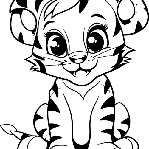 Tiger coloring book for kids tiger coloring pages made by teachers