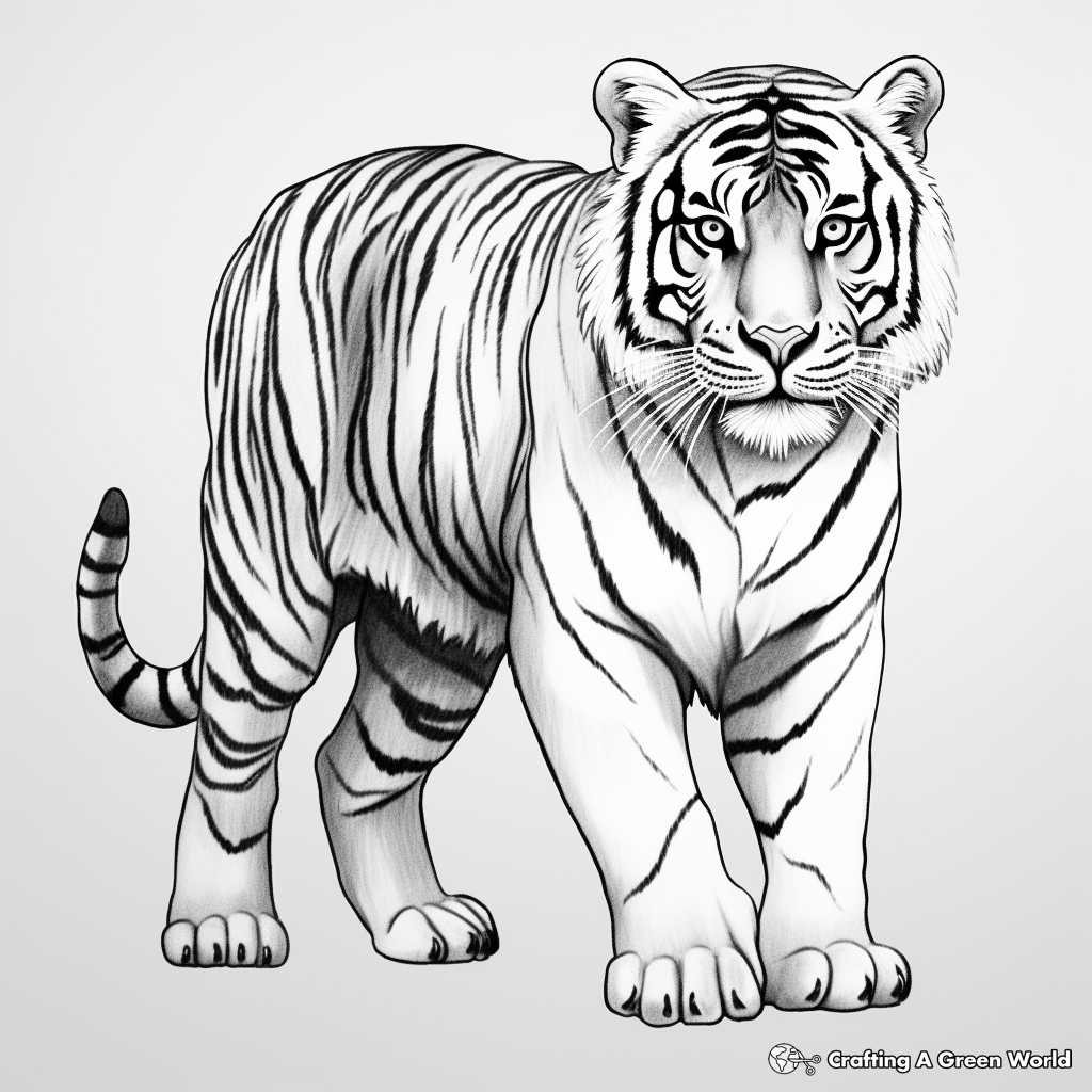 Siberian tiger coloring pages