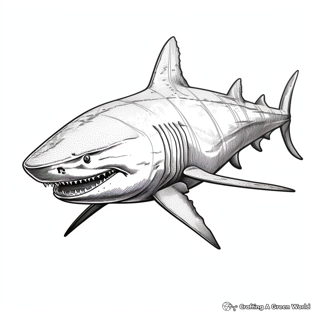 Tiger shark coloring pages