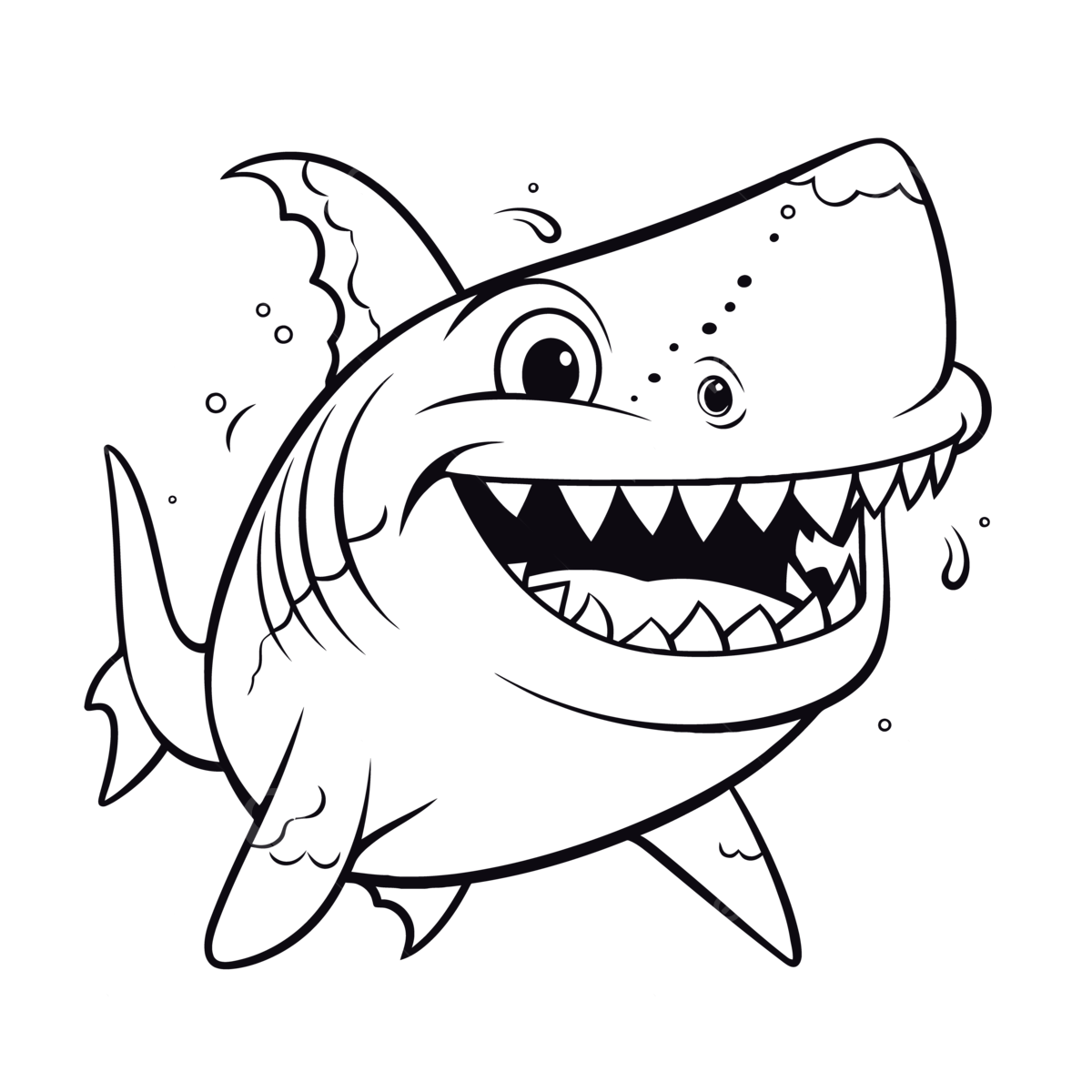 Shark coloring page on white background outline sketch drawing vector tiger shark drawing tiger shark outline tiger shark sketch png and vector with transparent background for free download