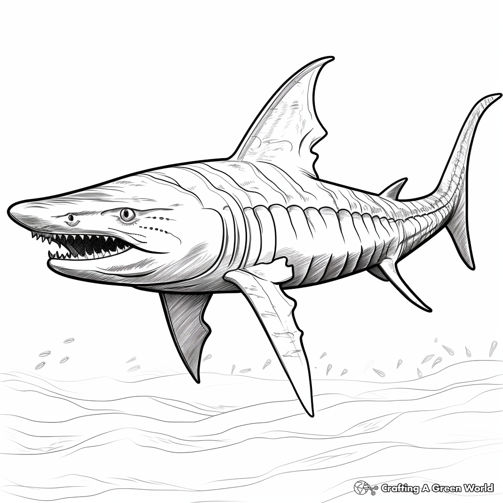 Tiger shark coloring pages